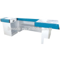 CE and ISO approved checkout counte/cash counter/shop cash counter